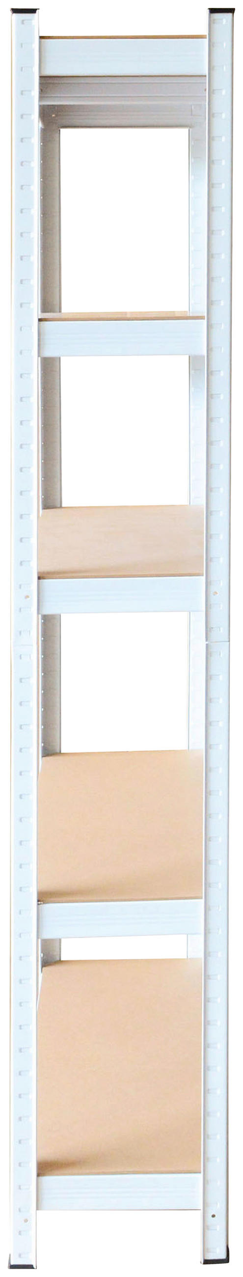 SCHWERLASTREGAL  - Weiss, Konventionell, Holzwerkstoff/Metall (90/40/180cm)