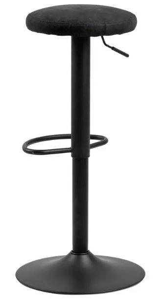 Barhocker höhenverstellbar Finch Anthrazit/Schwarz