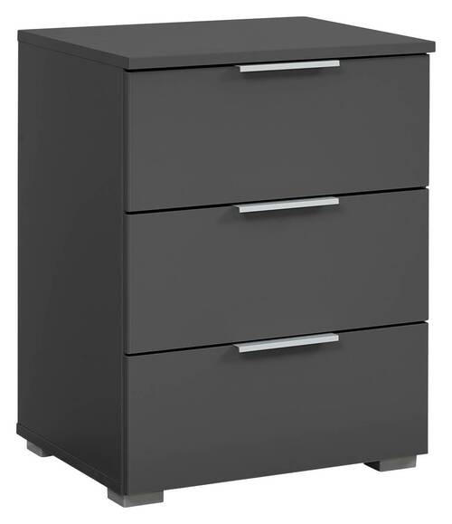 NACHTKÄSTCHEN  in Grau  - Alufarben/Grau, MODERN, Holzwerkstoff (47/62/42cm) - Rauch Möbel