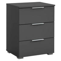 NACHTKÄSTCHEN  in Grau  - Alufarben/Grau, Modern, Holzwerkstoff (47/62/42cm) - Rauch Möbel