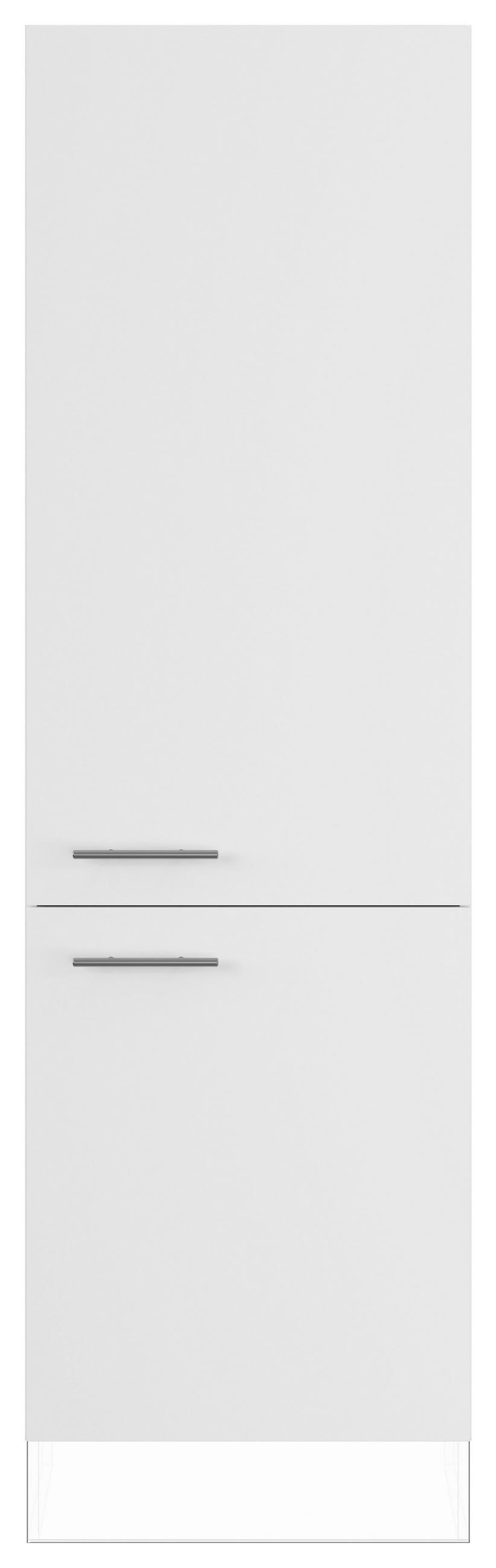 GESCHIRRSCHRANK 60/206,2/57,6 cm  in Weiß  - Edelstahlfarben/Weiß, Basics, Holzwerkstoff/Metall (60/206,2/57,6cm) - Impuls