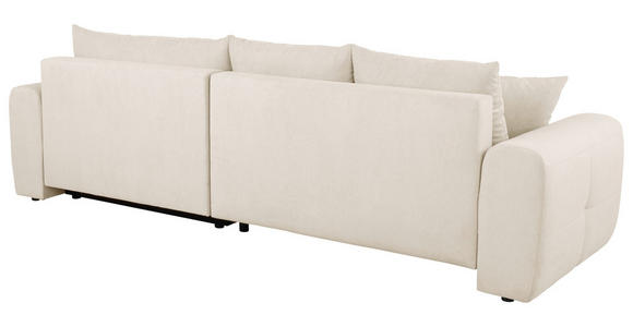 ECKSOFA Beige Velours - Beige/Schwarz, KONVENTIONELL, Kunststoff/Textil (298/168cm) - Carryhome
