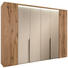 FALTTÜRENSCHRANK in furniert, mehrschichtige Massivholzplatte (Tischlerplatte) Eiche Weiß, Eichefarben - Eichefarben/Alufarben, Natur, Glas/Holz (302/229,9/64,9cm) - Voglauer FALTTÜRENSCHRANK in furniert, mehrschichtige Massivholzplatte (Tischlerplatte) Eiche Weiß, Eichefarben - Eichefarben/Alufarben, Natur, Glas/Holz (302/229,9/64,9cm) - Voglauer