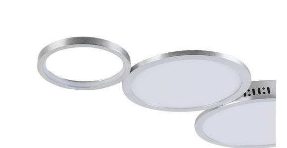 LED-DECKENLEUCHTE 107/51/6 cm - Alufarben, Design, Kunststoff/Metall (107/51/6cm) - Novel