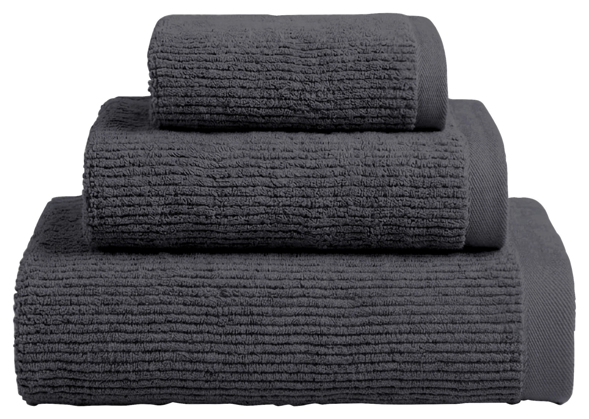HANDDUK ELLA antracit  - antracit, Basics, textil (50/100cm) - Esposa