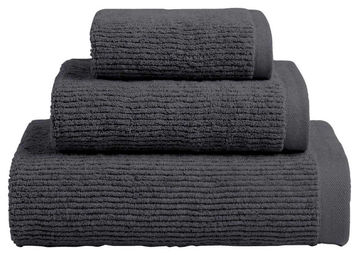 DUSCHTUCH 70/140 cm  - Anthrazit, Basics, Textil (70/140cm) - Esposa