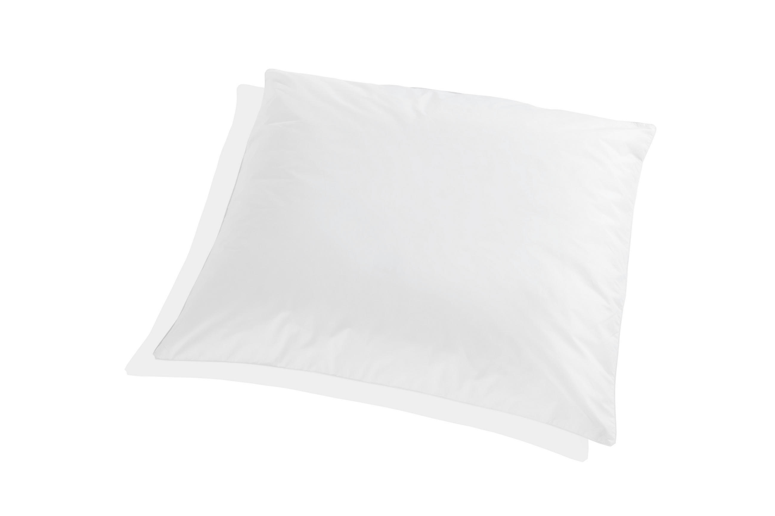 DAUNENDECKE  80/80 cm 10 % Federn 90 % Daunen  - Weiß, Basics, Textil (80/80cm)