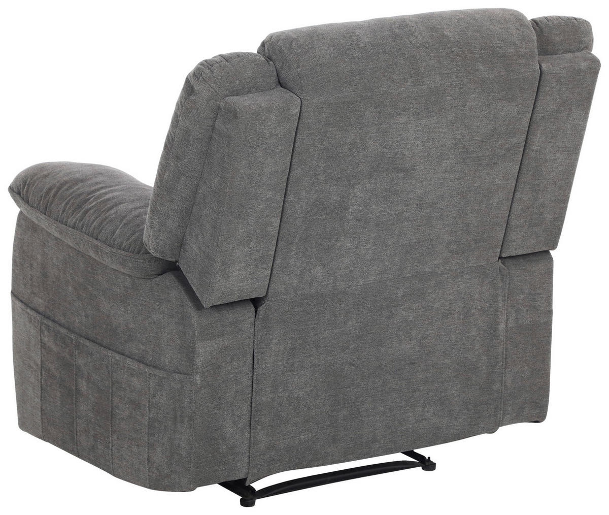 TELEVIZNÍ KŘESLO, textil, šedá - šedá/černá, Basics, textil/plast (94/101/90cm) - P & B