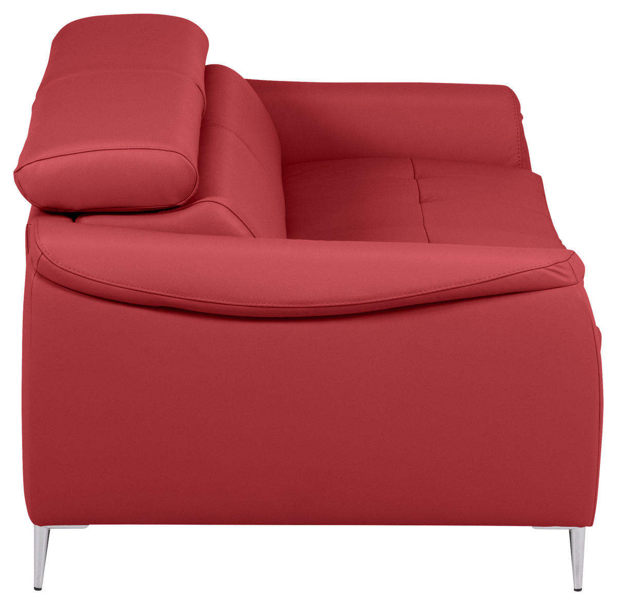 SCHLAFSOFA in Textil, Leder Rot  - Rot, Design, Leder/Textil (203/77-98/103cm) - MID.YOU