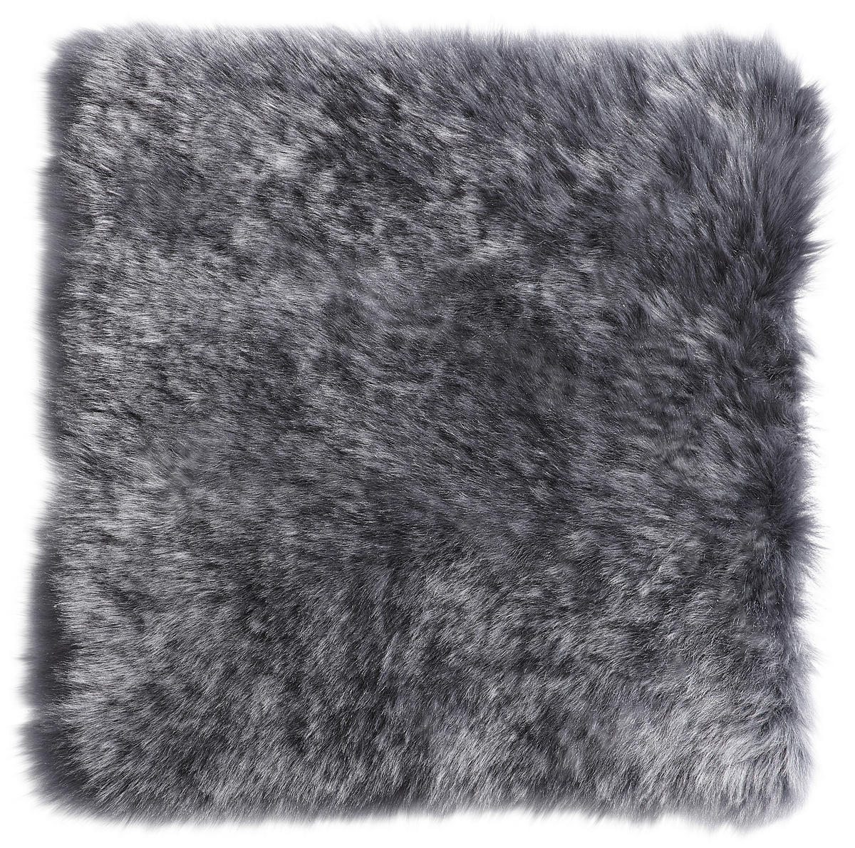 SITZKISSEN 34/34 cm  - Anthrazit, KONVENTIONELL, Textil/Fell (34/34cm) - Esposa