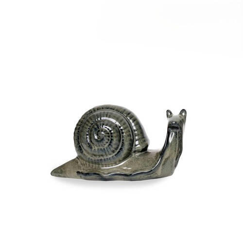 DEKOSCHNECKE - Schwarz/Grau, LIFESTYLE, Keramik (24,5/9,5/12,5cm)