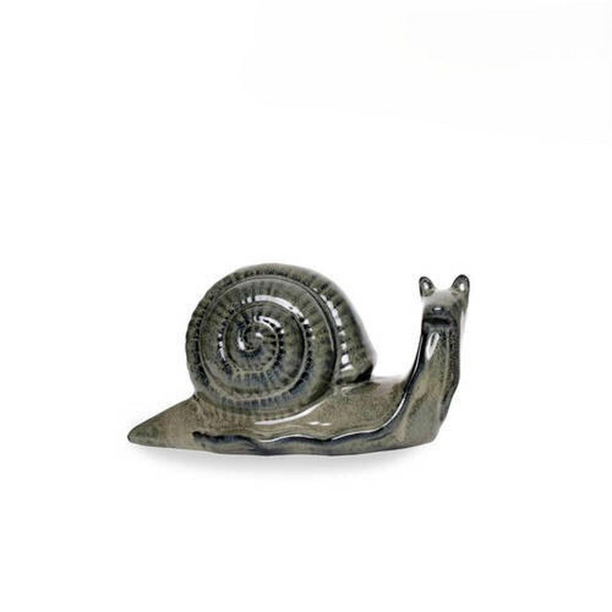 DEKOSCHNECKE - Schwarz/Grau, LIFESTYLE, Keramik (24,5/9,5/12,5cm)