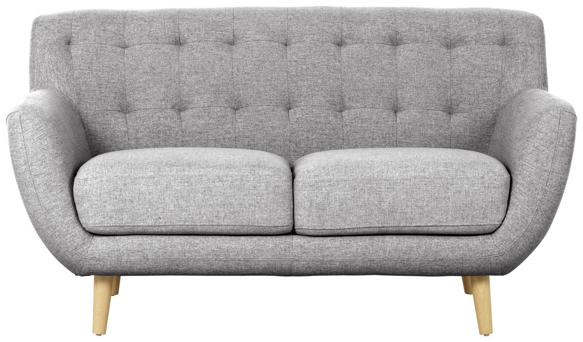 SET CANAPELE textil gri, gri deschis  - gri deschis/culoare natur, Design, lemn/textil (180/84/82cm) - Niels Andersson