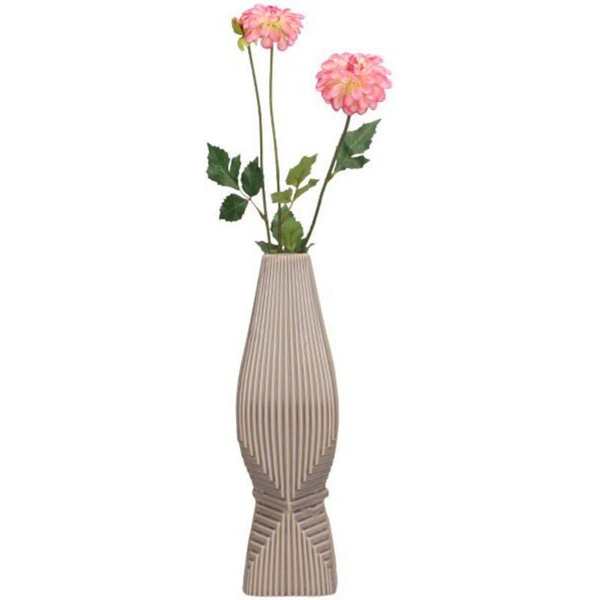 VAS  - brun, Basics, keramik (9.8/30.2/9.8cm)