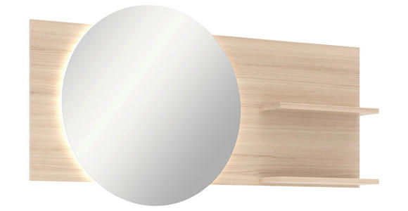 WANDSPIEGEL 150/78/17 cm in rechteckig - Eichefarben, Design, Glas/Holzwerkstoff (150/78/17cm) - Xora