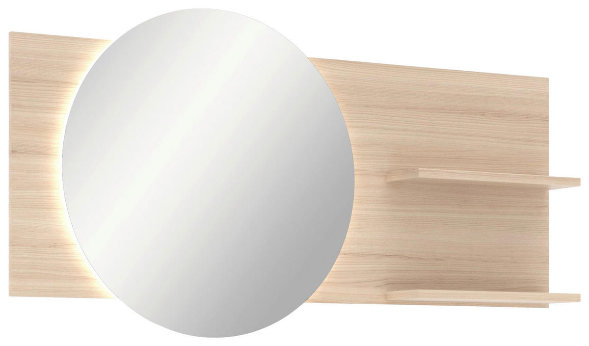 GARDEROBE 5-teilig  in 210/195/38 cm  - Kaschmir/Eichefarben, Design, Holzwerkstoff/Metall (210/195/38cm) - Xora