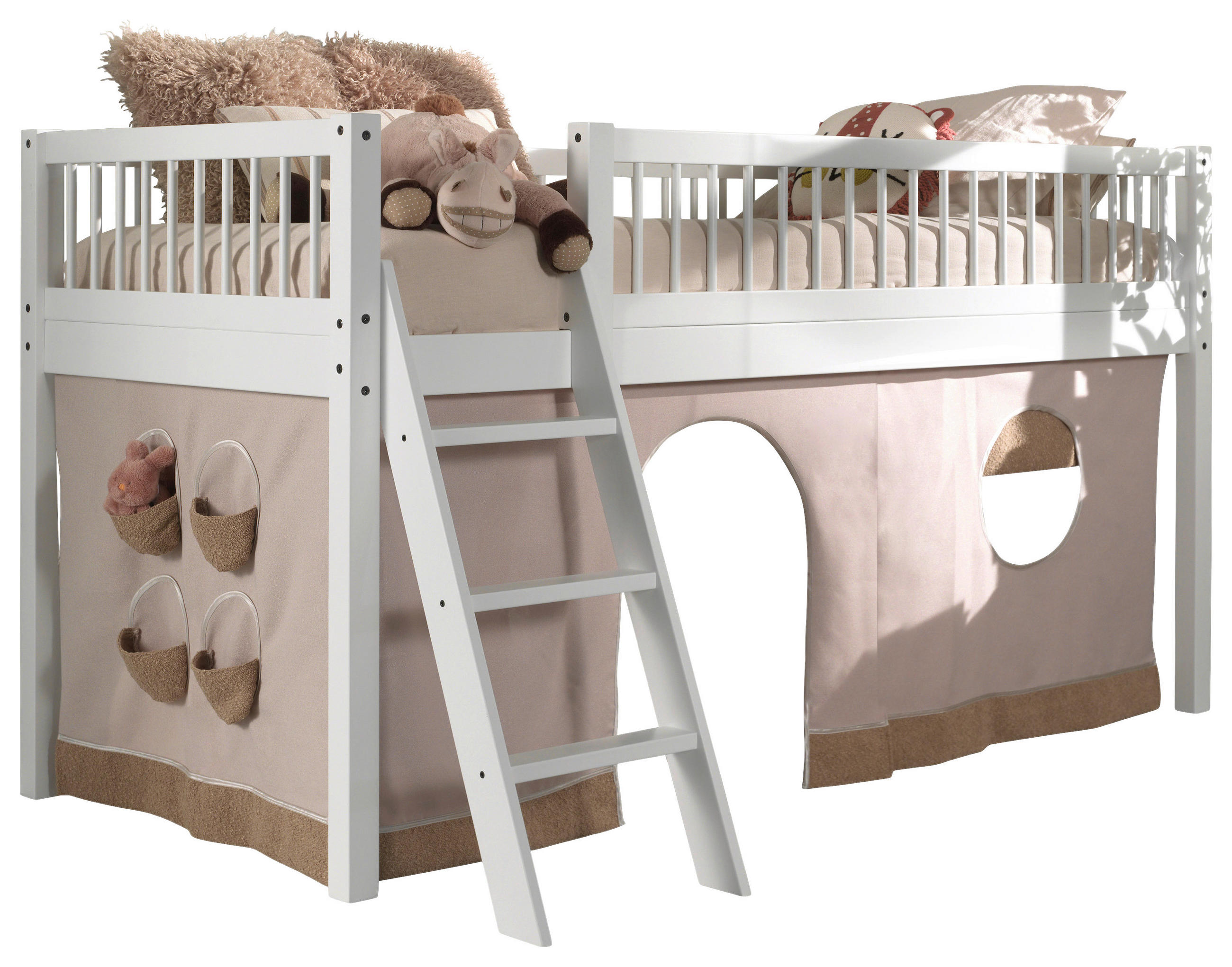 HOCHBETT 90/200 cm Weiß Weiß  - Naturfarben/Weiß, MODERN, Holz (90/200cm) - MID.YOU