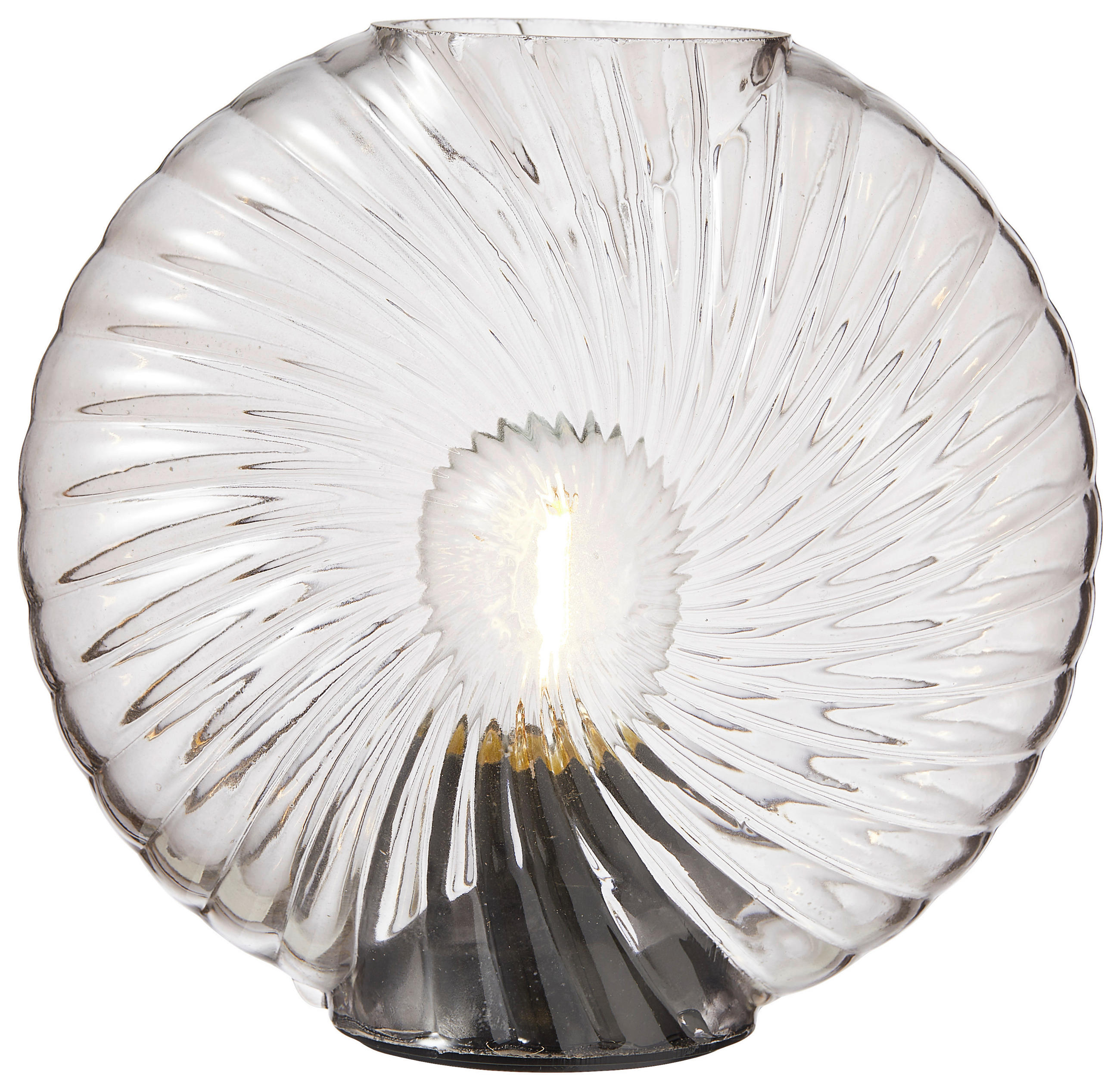 LED-TISCHLEUCHTE - Sandfarben, Basics, Glas (16,5/16,5/7cm)