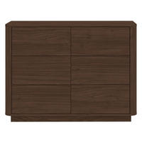 KOMMODE Mocha, 115,2/85,5/40 cm, 6 Schublade(n)  - Walnussfarben/Schwarz, Design, Holzwerkstoff (115,2/85,5/40cm) - MID.YOU