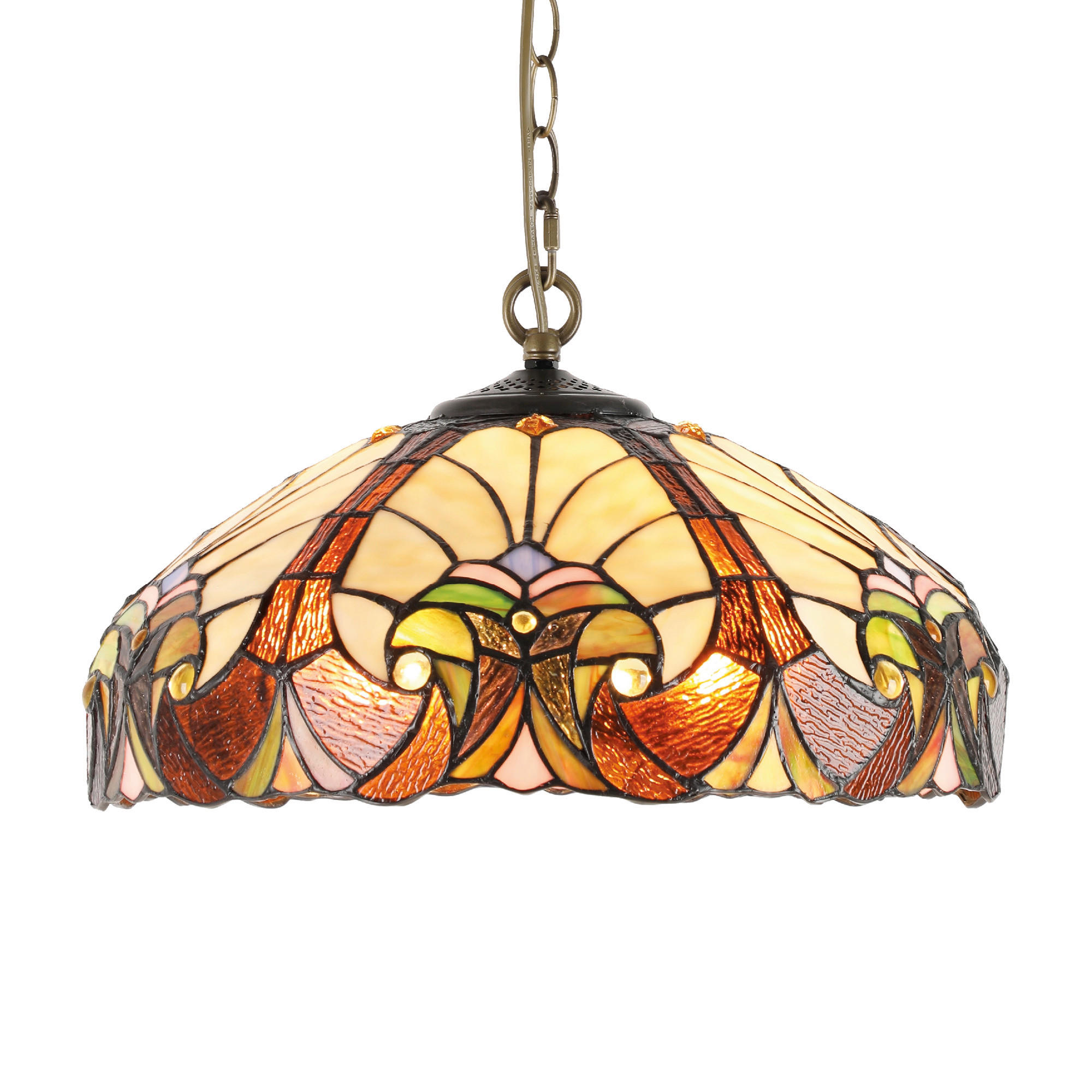 FÜGGŐLÁMPA  - többszínű, Basics, Üveg (28/46.5/46.5cm)