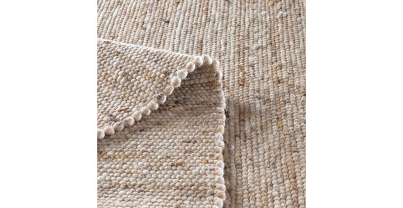 HANDWEBTEPPICH 90/160 cm Sandfarben rechteckig  - Sandfarben, Basics, Textil (90/160cm) - Linea Natura