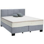 BOXSPRINGBETT 160/200 cm  in Grau  - Schwarz/Grau, Design, Kunststoff/Textil (160/200cm) - Hom`in