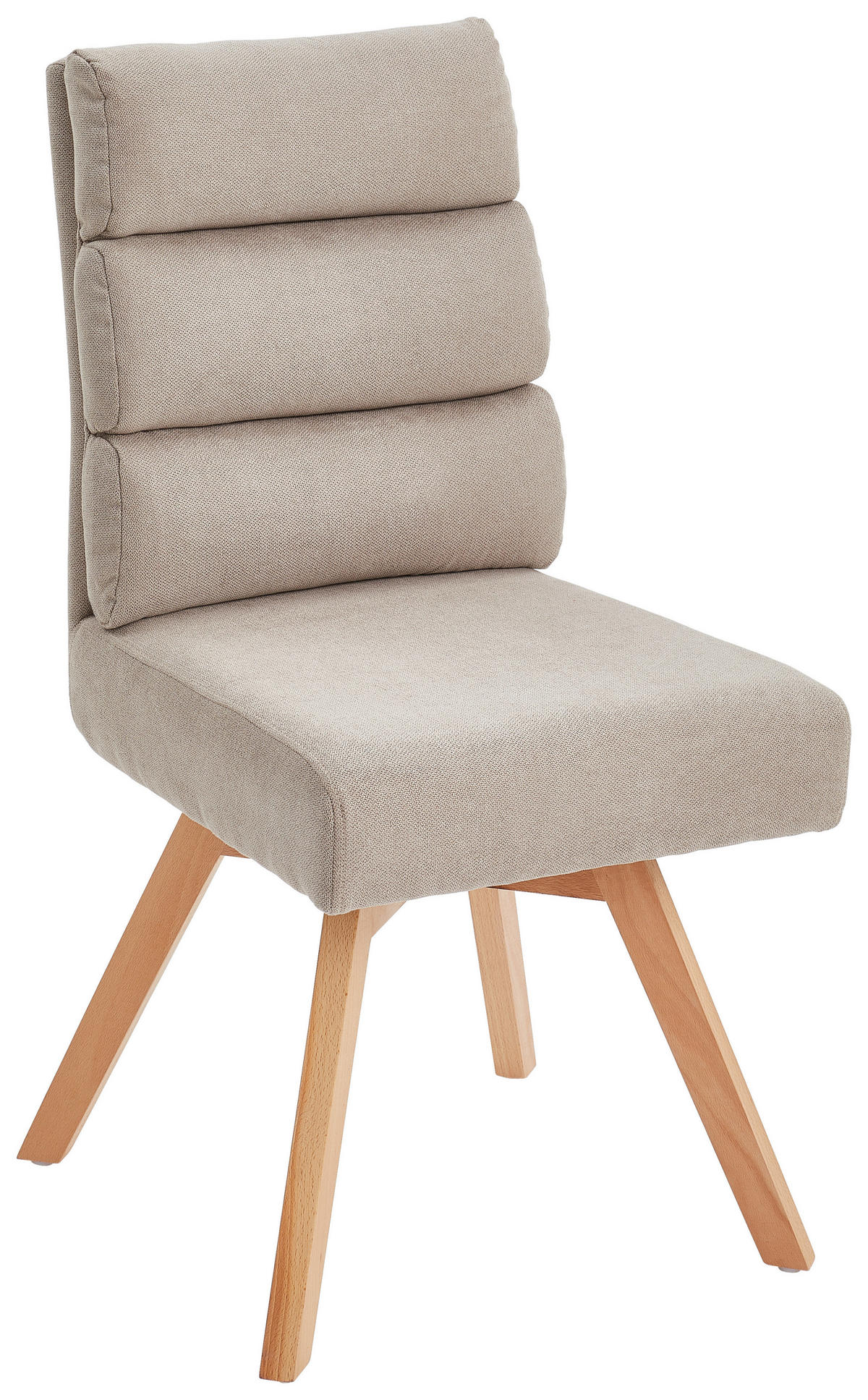 STUHL  - Taupe/Naturfarben, MODERN, Holz/Textil (45/88/62cm) - Livetastic