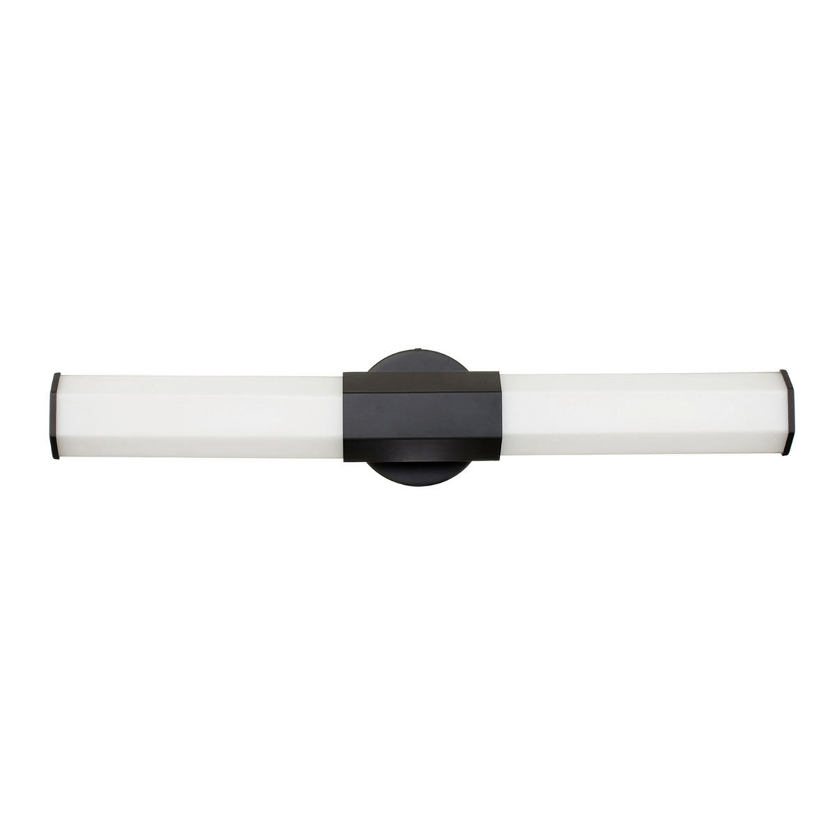 BADEZIMMER-WANDLEUCHTE - Schwarz, Design, Glas/Metall (65,9/12,7/10.5cm) - Elstead Lighting