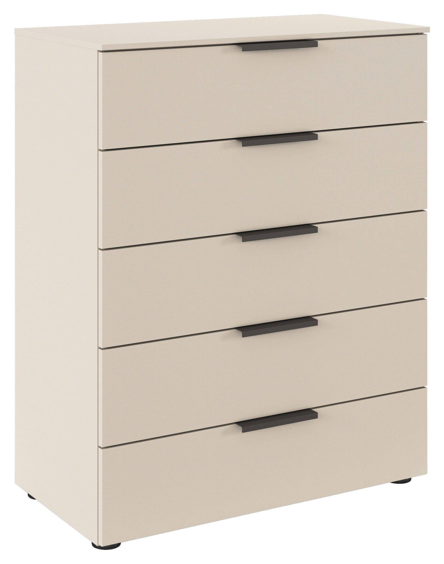 KOMMODE  in 80/100/42 cm  - Champagner/Graphitfarben, MODERN, Holzwerkstoff/Kunststoff (80/100/42cm) - Rauch Möbel