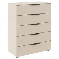 KOMODA, šampaňská, 80/100/42 cm - černá/barvy grafitu, Moderní, kov/kompozitní dřevo (80/100/42cm) - Rauch Möbel