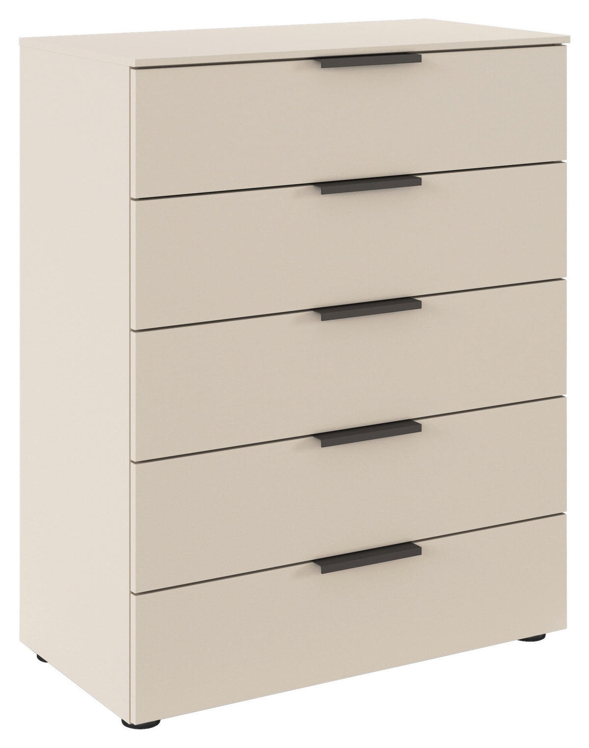 KOMODA, šampaňská, 80/100/42 cm - černá/barvy grafitu, Moderní, kov/kompozitní dřevo (80/100/42cm) - Rauch Möbel