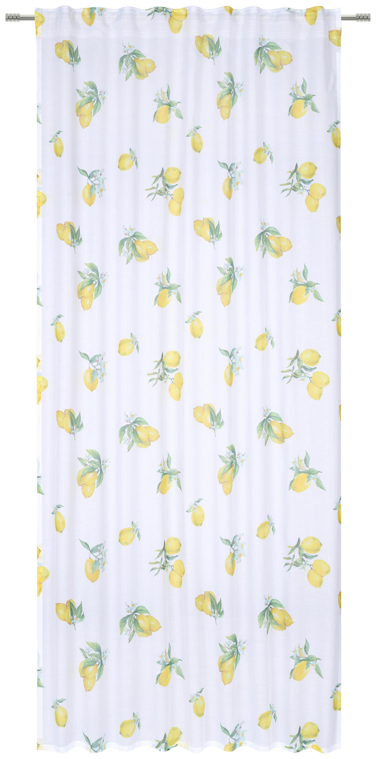 FERTIGVORHANG halbtransparent  - Weiss/Gelb, Lifestyle, Textil (140/245cm) - Esposa