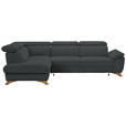 ECKSOFA in Chenille Grau  212/287 cm  - Eichefarben/Grau, MODERN, Holz/Textil (212/287cm) - Valnatura