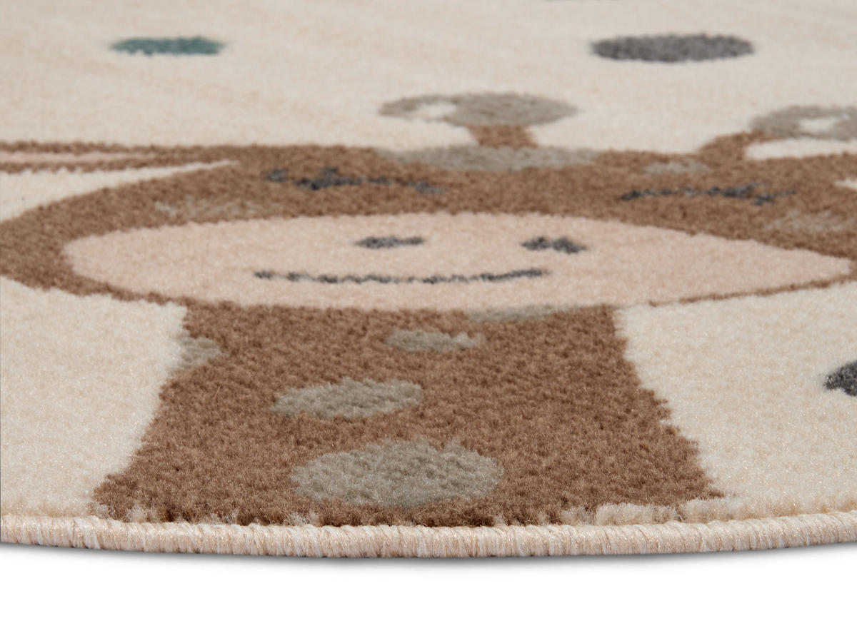 KINDERTEPPICH 100 cm Adventures  - Beige/Multicolor, Design, Kunststoff/Textil (100cm)