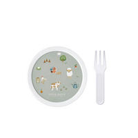 BROTZEITBOX - Multicolor/Weiß, KONVENTIONELL, Kunststoff (6,7/10,4cm) - Mepal