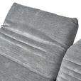 ECKSOFA Grau Chenille  - Schwarz/Grau, Design, Textil/Metall (170-195/280cm) - Dieter Knoll