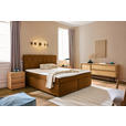 BOXSPRINGBETT 180/200 cm  in Cognac  - Cognac/Schwarz, Design, Kunststoff/Textil (180/200cm) - Xora
