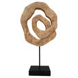 SKULPTUR - Naturfarben, Natur, Holz/Metall (24/52/9cm) - Ambia Home