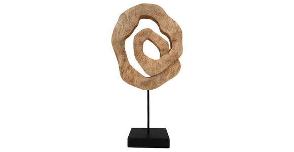 SKULPTUR - Naturfarben, Natur, Holz/Metall (24/52/9cm) - Ambia Home