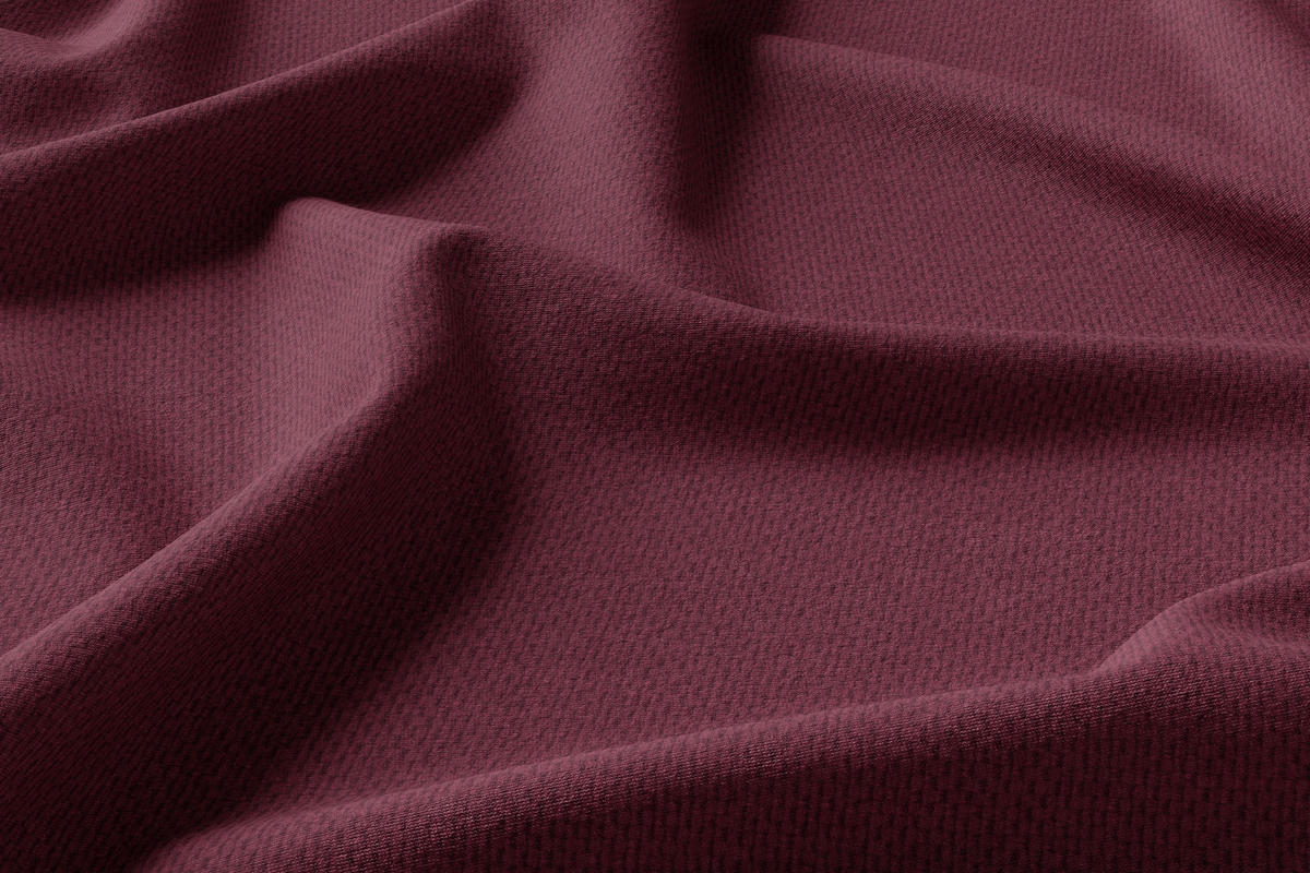 WÄRMESCHUTZVORHANG MILTON Verdunkelung 140/245 cm   - Bordeaux, Basics, Textil (140/245cm)