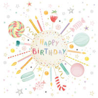 SERVIETTE  16,5/16,5 cm   - Multicolor, Basics, Papier (16,5/16,5cm) - PPD