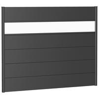 SICHTSCHUTZ - Dunkelgrau, Basics, Kunststoff/Metall (180/137/4,4cm) - Biohort