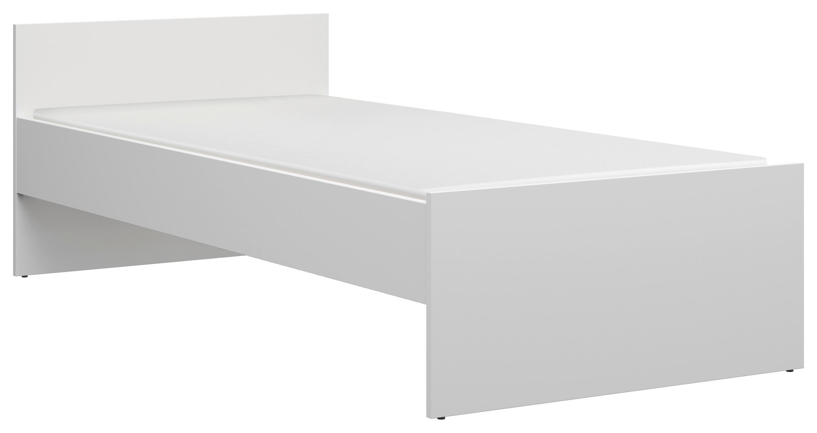 BETT 90/200 cm  in Weiß  - Weiß, MODERN, Holz/Holzwerkstoff (90/200cm) - MID.YOU
