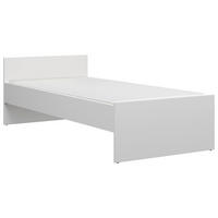 POSTELJA 90 cm   x 200 cm  , les, leseni material bela  - bela, Moderno, leseni material/les (90/200cm) - MID.YOU