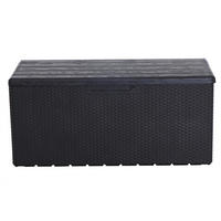 KISSENBOX 55/56/124 cm  - Anthrazit, KONVENTIONELL, Kunststoff (55/56/124cm) - Ambia Garden