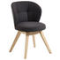 STUHL in Holz, Leder, Textil Anthrazit, Eichefarben - Eichefarben/Anthrazit, Natur, Leder/Holz (55/84/57cm) - Valnatura STUHL in Holz, Leder, Textil Anthrazit, Eichefarben - Eichefarben/Anthrazit, Natur, Leder/Holz (55/84/57cm) - Valnatura