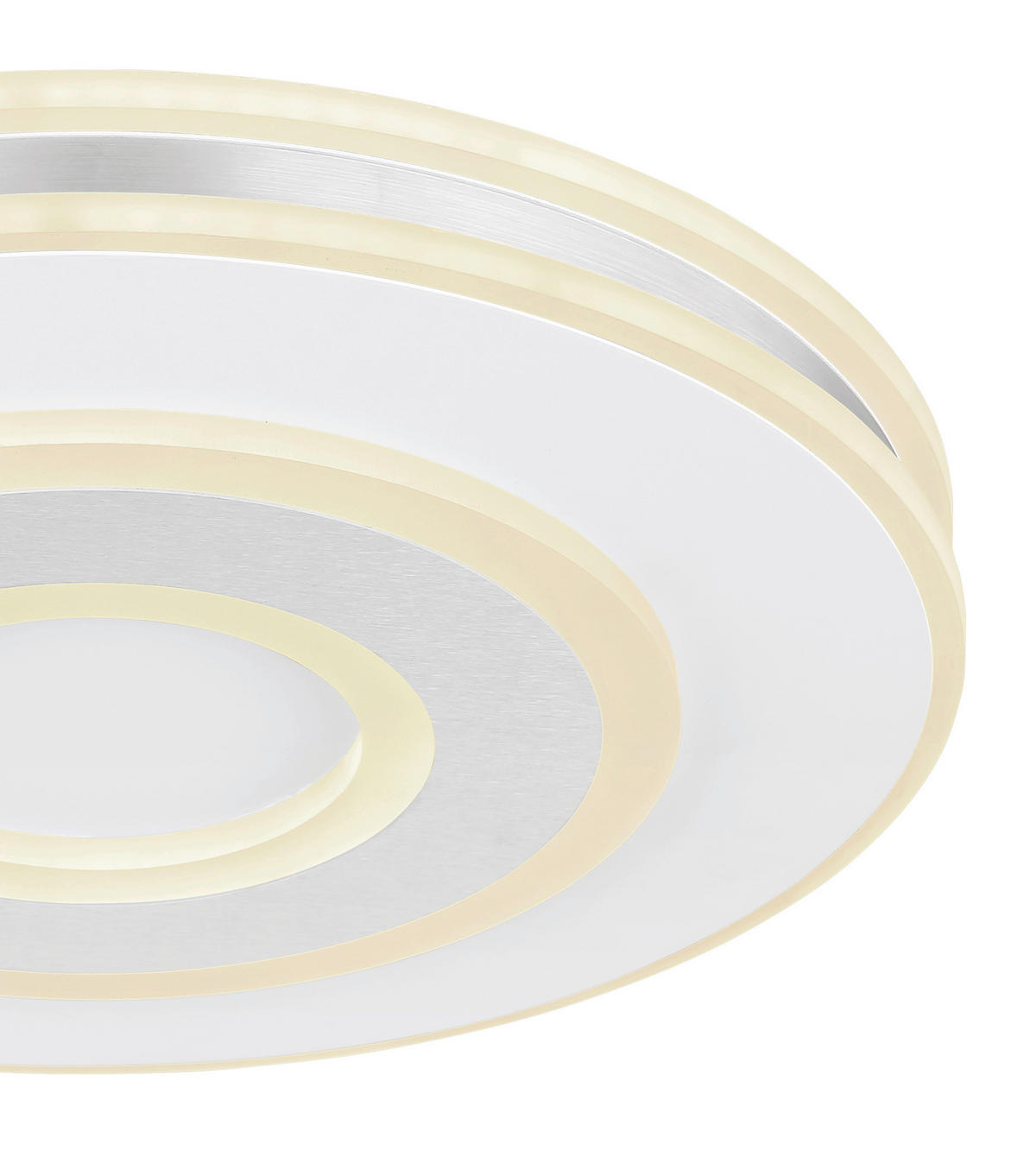 PLAFONIERĂ CU LED - alb/opal, Basics, plastic/metal (42/6,5cm)
