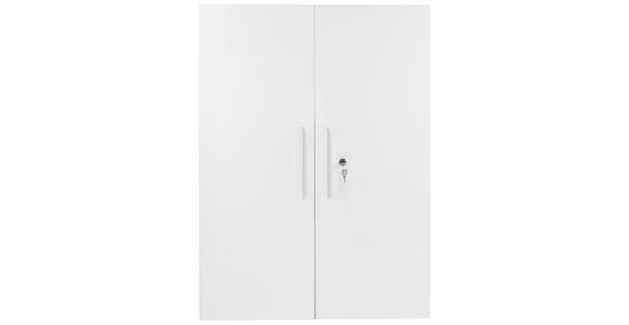 TÜR 75,6/102,3/1,8 cm - Silberfarben/Weiß, KONVENTIONELL, Holzwerkstoff/Metall (75,6/102,3/1,8cm) - Voleo