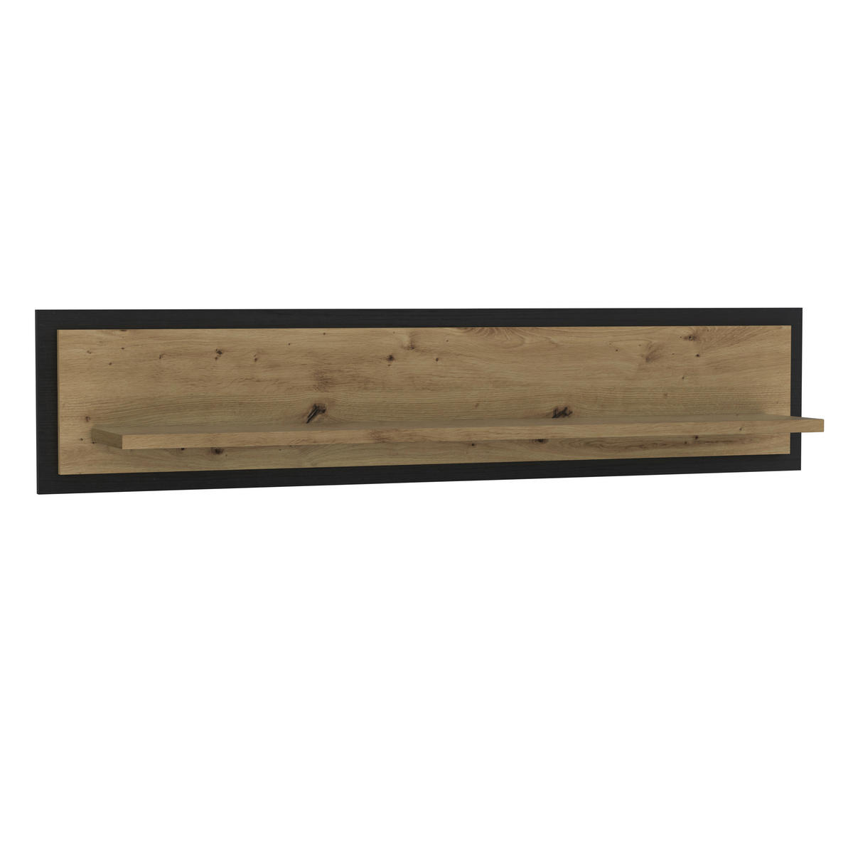 WANDBOARD in 140/29,6/23,4 cm Schwarz, Eichefarben  - Eichefarben/Schwarz, Basics, Holzwerkstoff/Kunststoff (140/29,6/23,4cm) - Livetastic