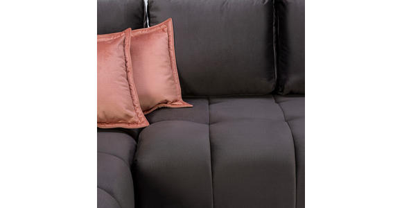 ECKSOFA in Grün, Weiß, Dunkelgrau  - Dunkelgrau/Weiß, MODERN, Textil/Metall (192/290cm) - Carryhome